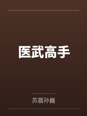 医武高手封面