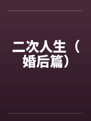 二次人生（婚后篇）封面